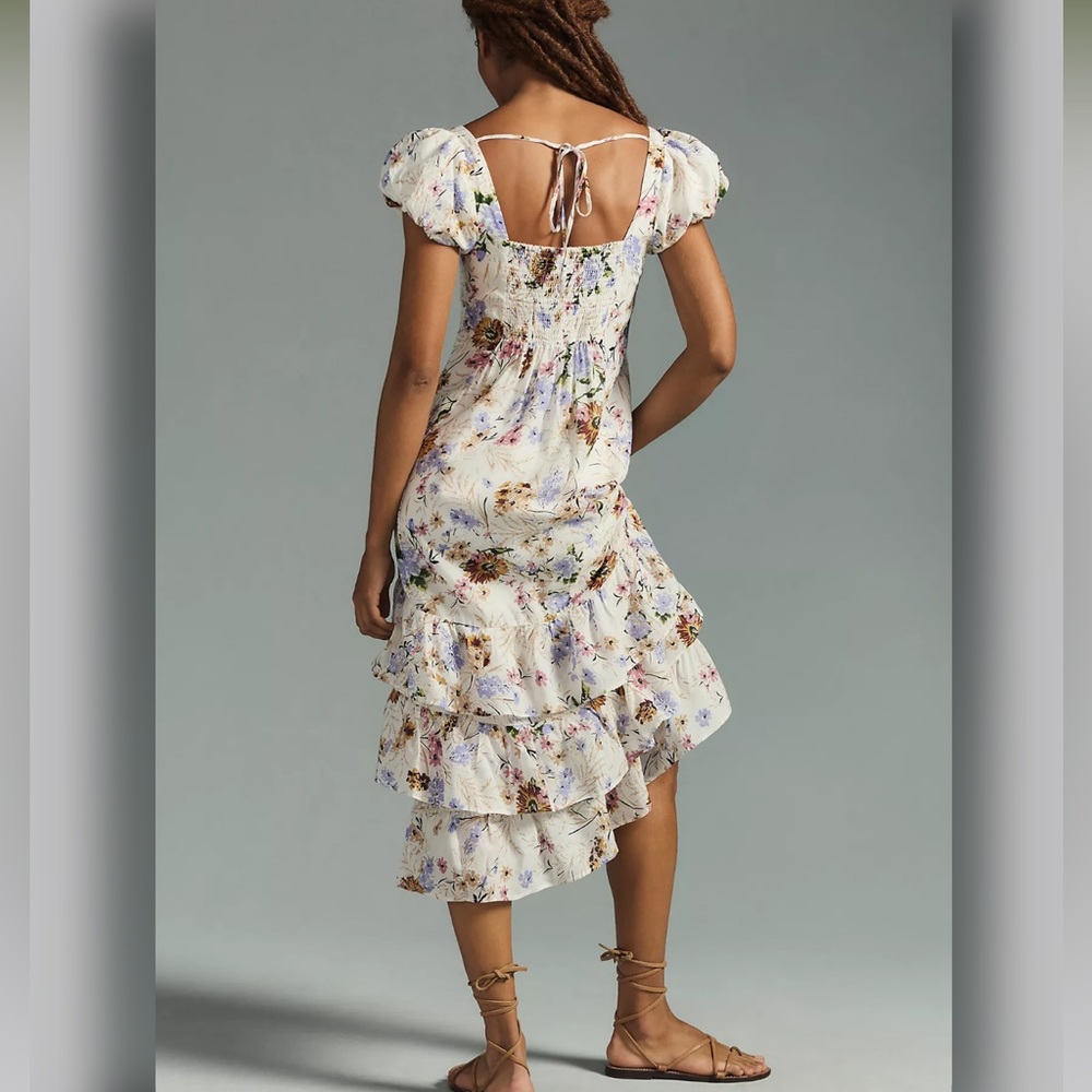 🌸BEAUTIFUL FLORAL CAP SLEEVE DRESS - Picture 4 of 11